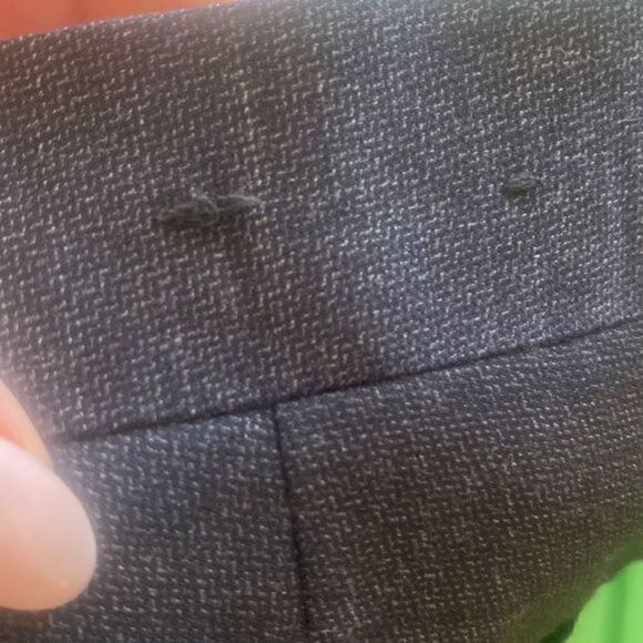 Saks Fifth Avenue COLLECTION Mens Textured Wool Flat-Front Pants - Picture 7 of 8